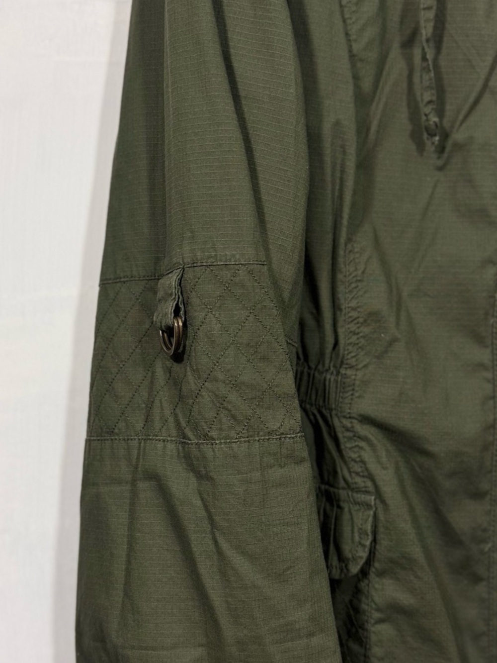 dressbarn Olive Quilted Zip Jacket - Picture 4 of 4